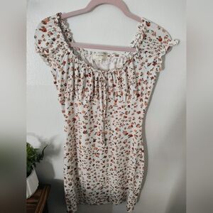 Floral Print Mini Dress